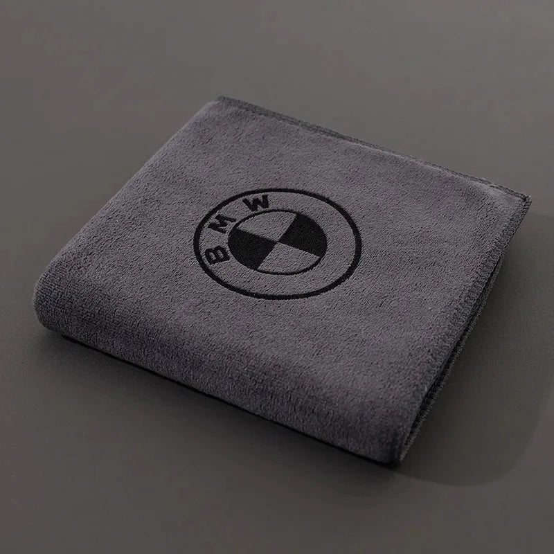 Branded Car Logo Towel – Super Absorbent, Scratch-Free Cleaning Cloth for Car & Home "