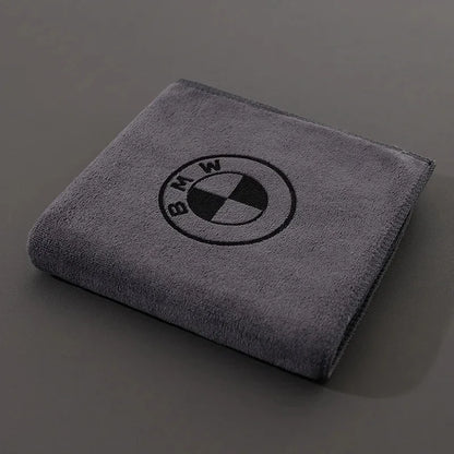 Branded Car Logo Towel – Super Absorbent, Scratch-Free Cleaning Cloth for Car & Home "