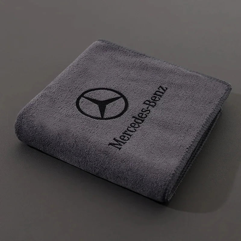 Branded Car Logo Towel – Super Absorbent, Scratch-Free Cleaning Cloth for Car & Home "