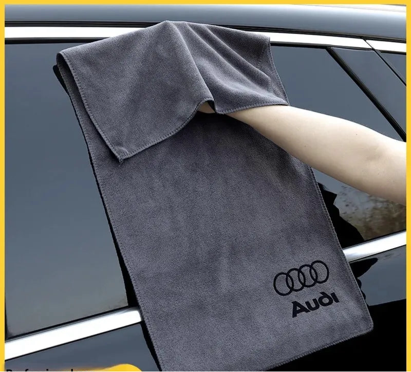 Branded Car Logo Towel – Super Absorbent, Scratch-Free Cleaning Cloth for Car & Home