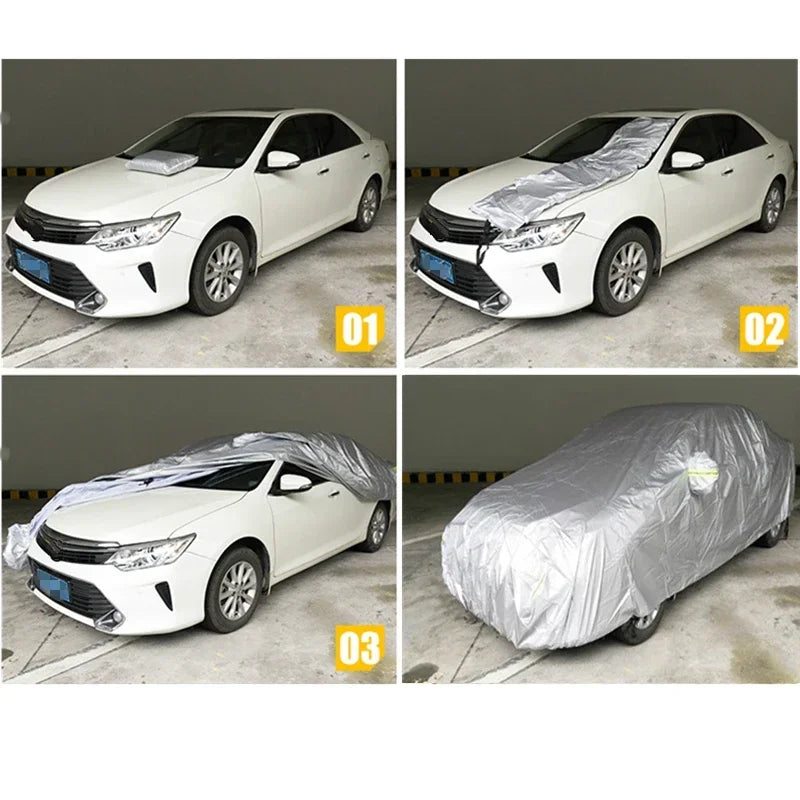 All-Weather Car Cover – UV, Dust & Snow Protection for Sedans, SUVs & Hatchbacks