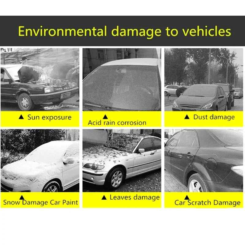 All-Weather Car Cover – UV, Dust & Snow Protection for Sedans, SUVs & Hatchbacks