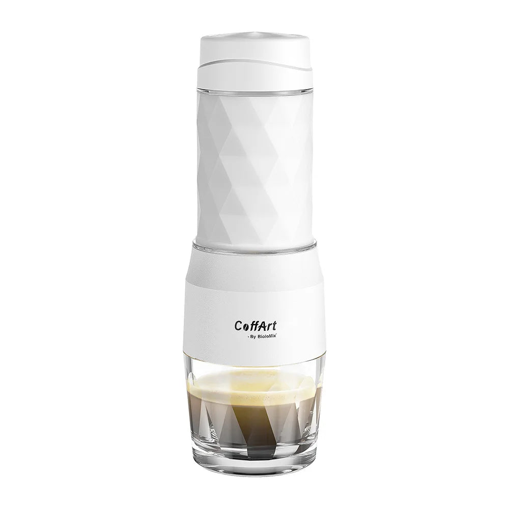 Portable Hand Press Espresso Maker – Compact Travel Coffee Machine for Ground & Capsule Coffee