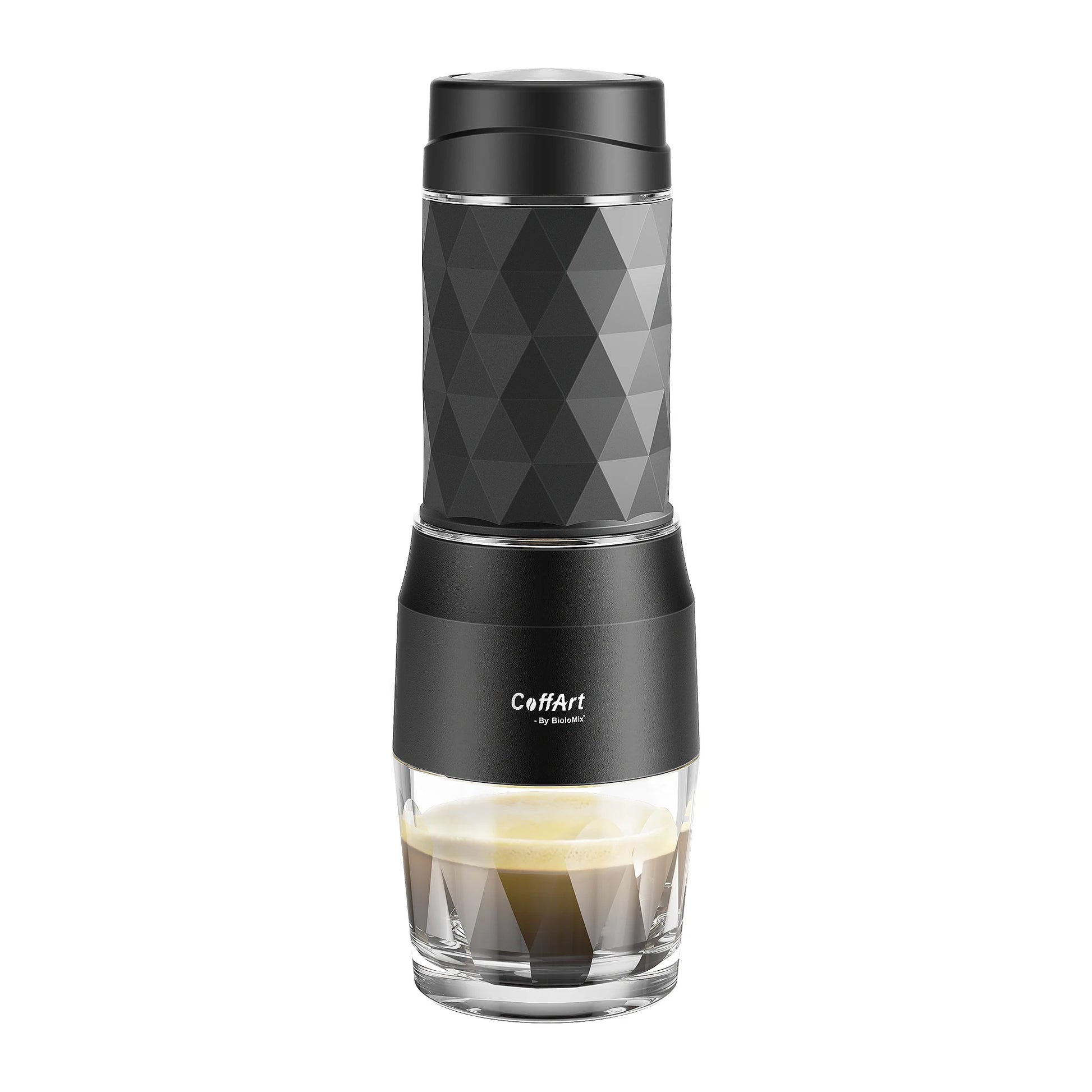 Portable Hand Press Espresso Maker – Compact Travel Coffee Machine for Ground & Capsule Coffee