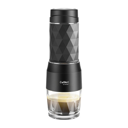 Portable Hand Press Espresso Maker – Compact Travel Coffee Machine for Ground & Capsule Coffee