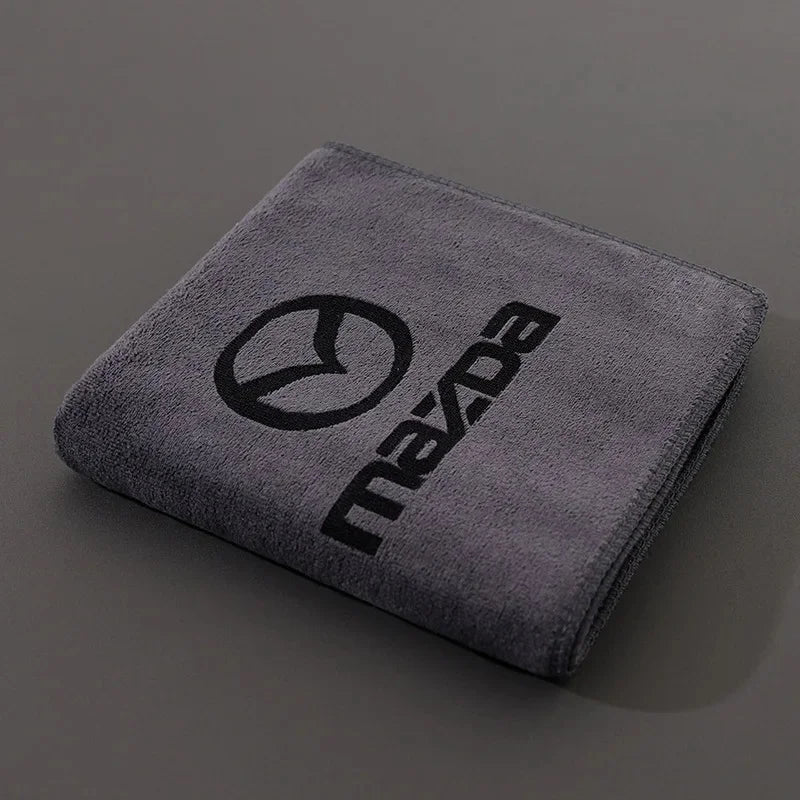 Branded Car Logo Towel – Super Absorbent, Scratch-Free Cleaning Cloth for Car & Home "