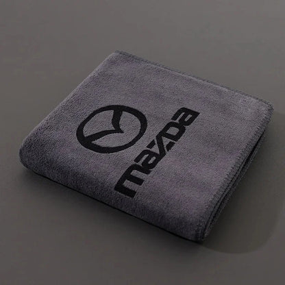 Branded Car Logo Towel – Super Absorbent, Scratch-Free Cleaning Cloth for Car & Home "