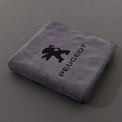 Branded Car Logo Towel – Super Absorbent, Scratch-Free Cleaning Cloth for Car & Home "