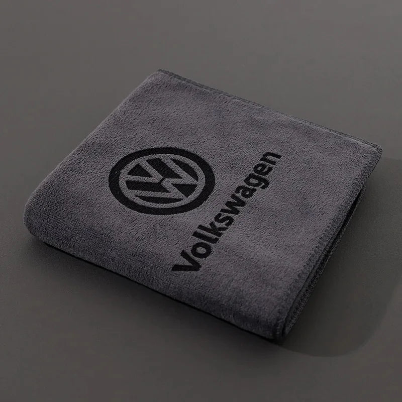 Branded Car Logo Towel – Super Absorbent, Scratch-Free Cleaning Cloth for Car & Home "