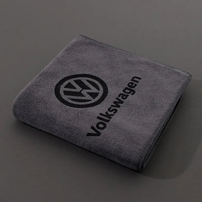 Branded Car Logo Towel – Super Absorbent, Scratch-Free Cleaning Cloth for Car & Home "